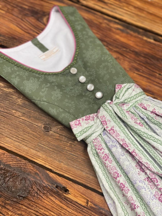 Kinderdirndl 77PIA-B 9361 63 oliv
