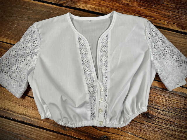 Damendirndlbluse AMELIE Spitzeneinsatz