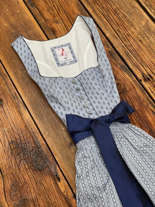 Damendirndl Gisela D2321038 taubenblau