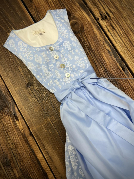 Kinderdirndl MAREIKE PO 377 hellblau