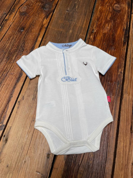 Babybody Pfoadl TBB-1057 KA weiss blau