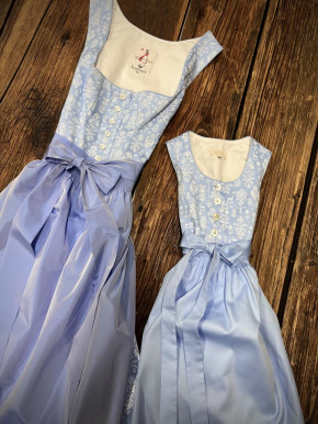 Dirndl AMINA PO384 hellblau