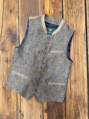 Herrenweste Lemberg PO 633 1530 25 blau/braun