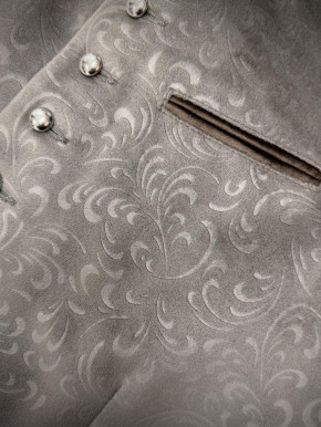 Herrenweste Westblume taupe/braun